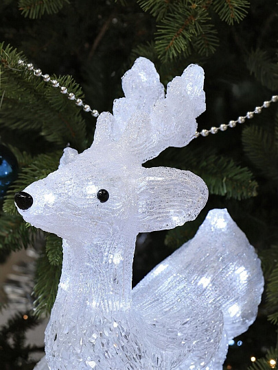 Фигурка декоративная акрил, Олень, 31х52 см, 60LED, 220В, Y4-3070