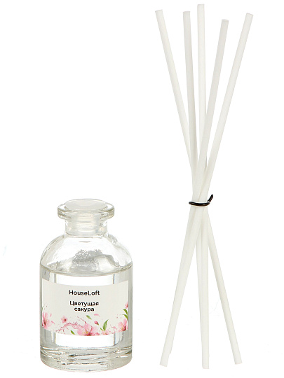 Аромадиффузор HouseLoft, 30 мл, 19×6×5.8 см, Цветущая сакура