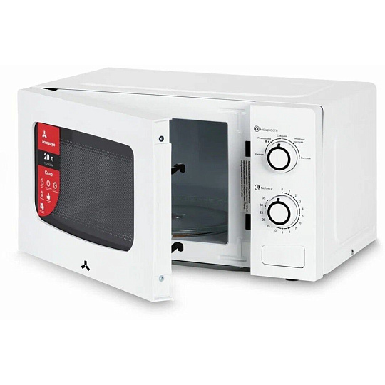 Микроволновая печь Accesstyle, MS20K100W, 20 л, 700 Вт, механическая, 5 уровней мощности, белая