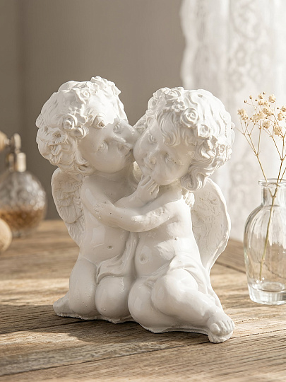 Фигурка декоративная Амур влюбленная пара, 10х9.5 см, 514
