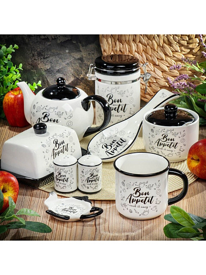 Подставка для ложки, доломит, фигурная, 24.7х9 см, Daniks, Бон Аппетит