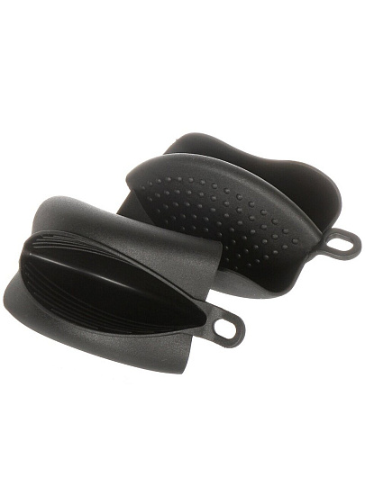 Набор кухонных принадлежностей 25 предметов, силикон, на подставке, с доской, черный, Daniks, Y4-9608