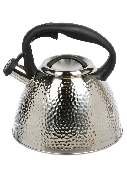 Чайник нерж, 3 л, со свист, нержавеющая сталь, Daniks, GS-04197A-1