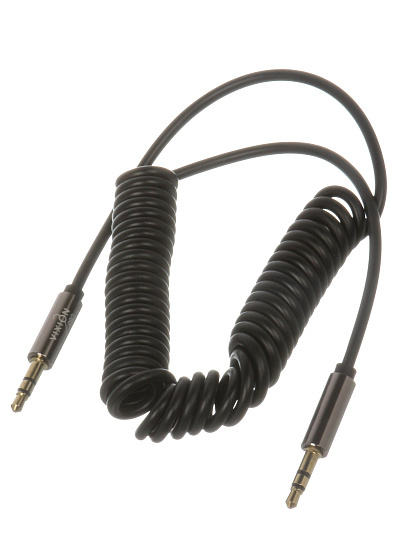 Кабель AUX, Vixion, VX-15, Jack-Jack, 2 м, витой, 3.5 mm, черный, GS-00028892