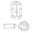 Душевая кабина 100х100х215 см, Mirwell, MR3510TP-C3-RUS - фото 3