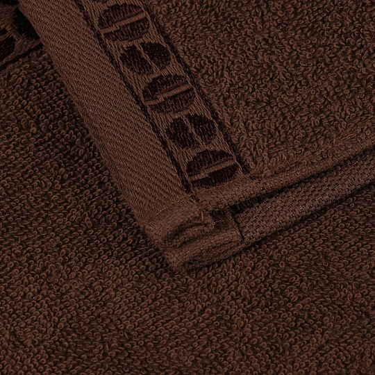 Полотенце кухонное махровое, 30х50 см, 450 г/м2, 100% хлопок, Barkas, Время кофе, кофейное, Узбекистан