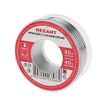 Припой с канифолью Sn40% Pb60% 100г, REXANT d2 мм, катушка 09-3223 - фото 3