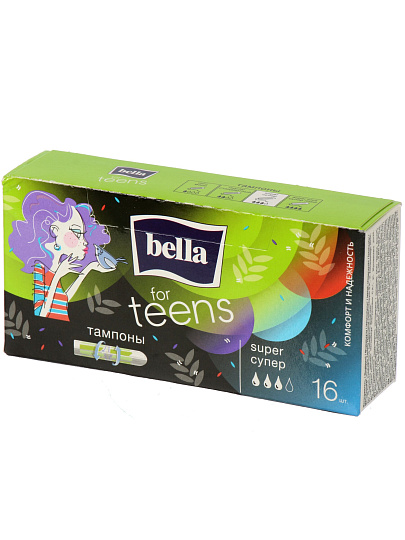 Тампоны Bella, For Teens Super, 16 шт, BE-032-SU16-E01