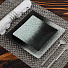 Тарелка обеденная, стекло, 20х20 см, квадратная, Градиент, Y4-5010, серебрянно-черная - фото 3