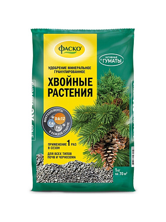 Удобрение 5М, для хвойных растений, минеральное, гранулы, 1 кг, Фаско