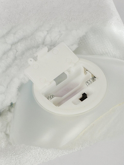 Фигурка декоративная текстиль, Феечка, 22х16х60 см, с подвеской, 2хААА, голубая, Y4-9514