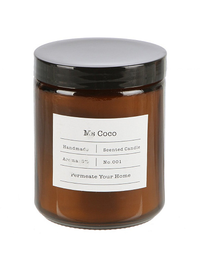 Свеча декоративная ароматическая, 9х7 см, в банке, парафин, A330106