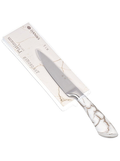 Нож кухонный Daniks, Platinum, для овощей, нержавеющая сталь, 9 см, рукоятка пластик, WFCF-0044-5