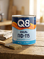 Эмаль Formula Q8, ПФ-115, алкидная, глянцевая, терракот, 2.6 кг - фото 2