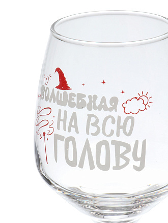 Бокал для вина, 400 мл, стекло, Декостек, Винишко, 472/1-Д
