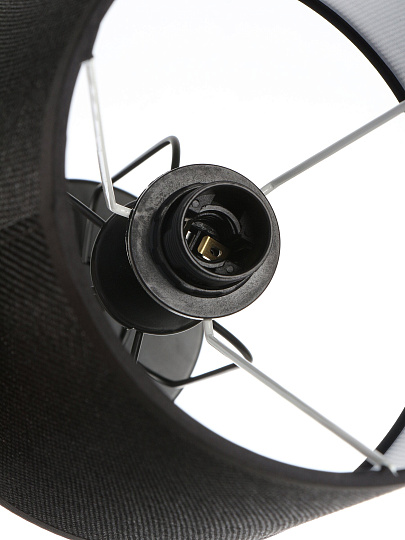 Светильник настольный E14, 40 Вт, черный, абажур черный, BY, Орлеан, 476-010