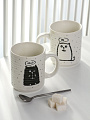 Кружка фарфор, 2 шт, 340 мл, Котоморды, R649/BRS741 - фото 2