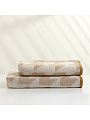 Набор полотенец 2 шт, 50x90, 70x140 см, 100% хлопок, 450 г/м2, Silvano, Эсла, бежевый, Турция - фото 11
