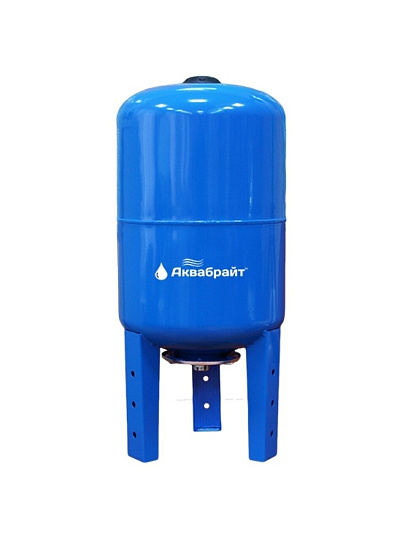Гидроаккумулятор для насоса 1 '', 100 л, вертикальный, сталь, оранжевый, Аквабрайт, ГМ-100 В
