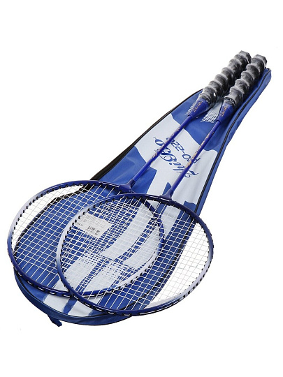 Ракетки для бадминтона 2 шт, 63х19 см, чехол, в ассортименте, Y9-302