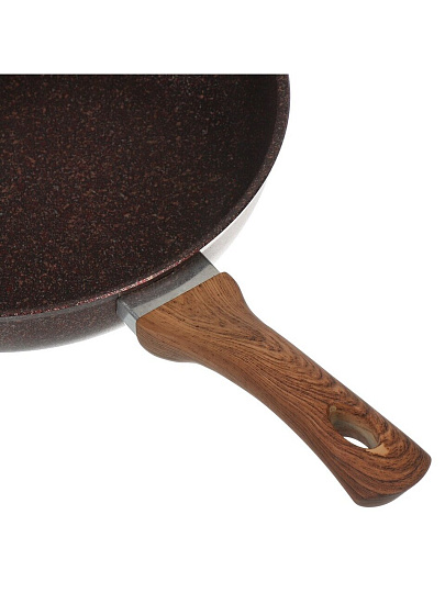 Сковорода алюминий, 28 см, антипригарное покрытие, Kukmara, Granit Ultra Red Induction, индукция, сгаи280а