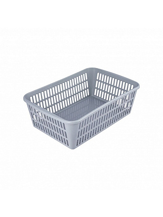 Корзина 30х19.5х9.5 см, прямоугольная, пластик, в ассортименте, Полимербыт, С332, 4333200