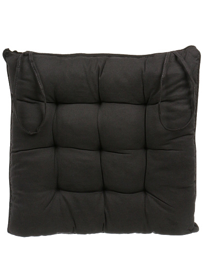 Сиденье мягкое 100%пэ, 40х40 см, черное, A140083