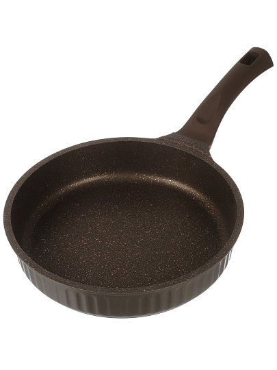 Сковорода литой алюминий, 26 см, антипригарное покрытие, Kukmara, Stella, мокко, ссм260а