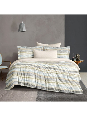 Постельное белье 2-спальное, простыня 200х220 см, 2 наволочки 70х70 см, пододеяльник 175х215 см, Silvano, сатин, Оригинальный Мультиколор 20/041-SLC/S