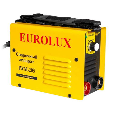 Сварочный аппарат инверторный, Eurolux, IWM205, 6.9 кВт, 205 А, электрод