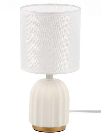 Светильник настольный E14, 40 Вт, белый, абажур белый, BY, Люцерн, 476-447