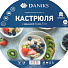 Кастрюля нержавеющая сталь, 1 л, с крышкой, крышка стекло, Daniks, GS-01311-14CA/SD-514, индукция - фото 6