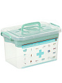 Контейнер для лекарств 6.5 л, 30х20х18 см, с вкладышем, Полимербыт, Домашний доктор, 4380903