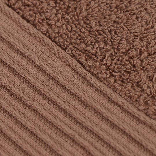 Полотенце банное 50х90 см, 100% хлопок, 460 г/м2, Эфир, Bella Carine, светло-коричневое, Турция, FT-1-50-0855