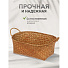 Корзина 30х20х12 см, овальная, плетеная, бамбук, Y4-8003 - фото 6