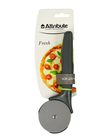 Нож Attribute, Fresh, для пиццы, нержавеющая сталь, 20 см, рукоятка пластик, AGF170