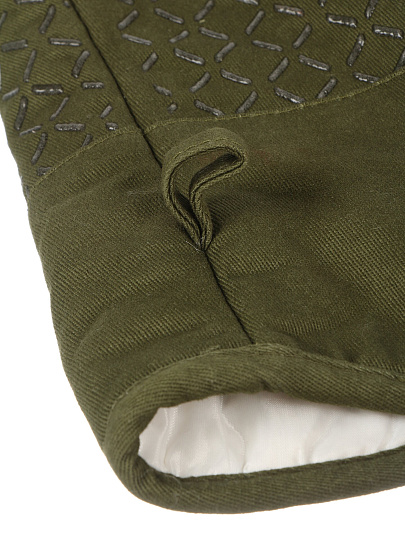 Прихватка-варежка 32х15 см, 100%пэ, зеленый, B180053