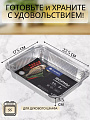Форма для запекания алюминий, 2 шт, 22.5х17.5х3.5 см, 1.1 л, прямоугольная, Daniks, SP(RF)29L - фото 2