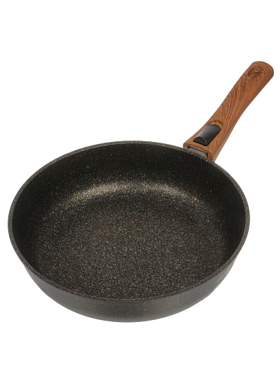 Сковорода алюминий, 26 см, антипригарное покрытие, Kukmara, Granit Ultra Induction original, съемная ручка, индукция, сгоиш262а