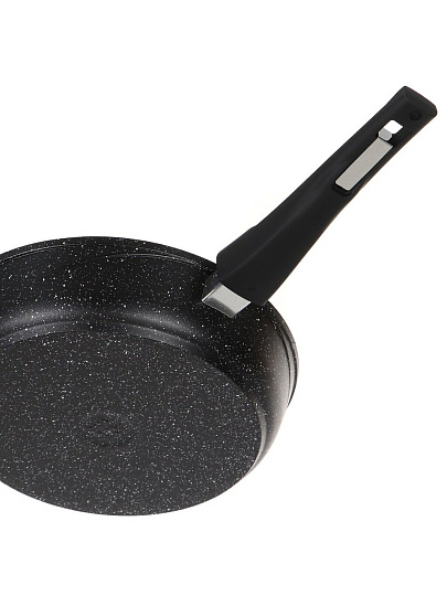 Сковорода литой алюминий, 26 см, антипригарное покрытие, Мечта, Гранит black, съемная ручка, 026802
