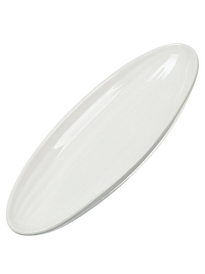 Блюдо керамика, овальное, 30 см, белое, Грейс, Daniks, Y6-6001/Y4-9169