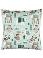Подушка декоративная 40х40 см, Новый год, Медведи и олени, 100% полиэстер, 322676 - фото 3