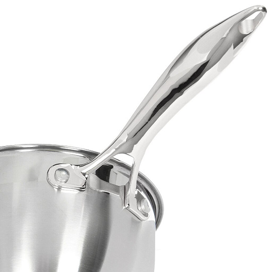 Набор посуды нержавеющая сталь, 12 предметов, кастрюли 2,3,4,4.7,6.5 л, ковш 2 л, индукция, Daniks, Мадрид/Виват, SD-332