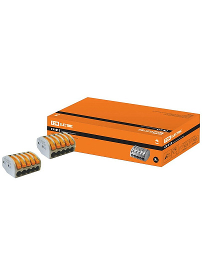 Клемма СК-415, соединительная, пластик, 2.5 мм², TDM Electric, SQ0527-0003