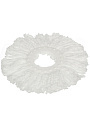 Сменный блок для швабры микрофибра, 35х35 см, круглый, белый, Verde, Spin Mop, 39069