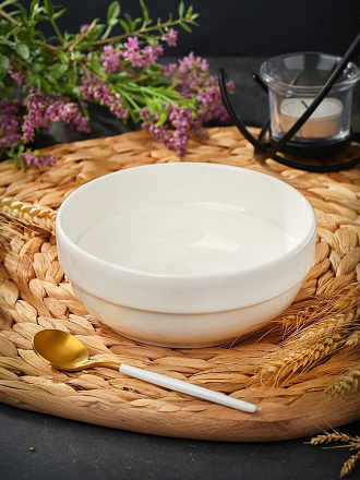 Салатник керамика, круглый, 14х6 см, Грейс, Daniks, Y6-6007