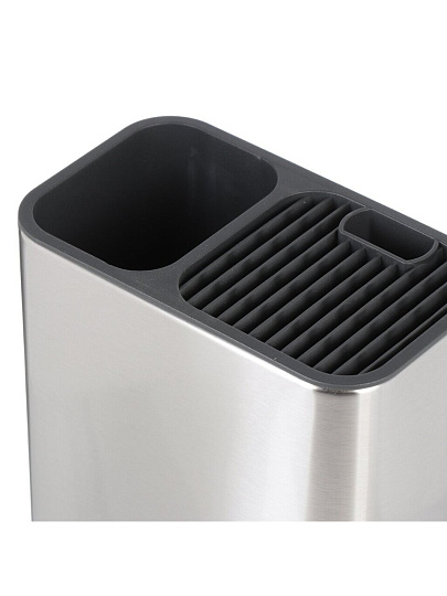 Подставка для ножей, нержавеющая сталь, 17х10.2х22.8 см, двойная, Y4-8335