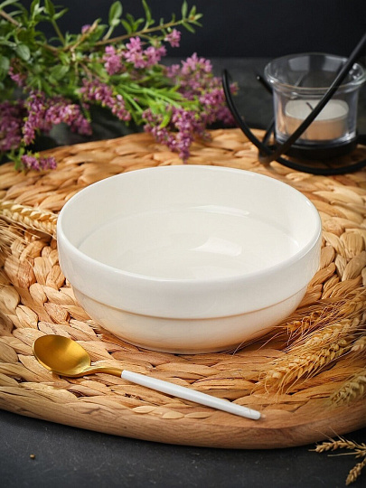 Салатник керамика, круглый, 14х6 см, Грейс, Daniks, Y6-6007