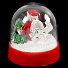 Фигурка декоративная Шар со снегом Санта с елкой, 9.5х11 см, музыкальная, Y4-4240 - фото 2