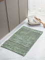 Коврик для ванной, 0.5х0.8 м, хлопок, серо-зеленый, Silvano, Лиона